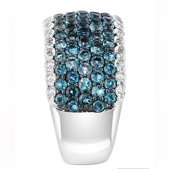 EFFY® Blue & White Topaz
Statement Ring (3-1/2 ct. t.w.) in
Sterling Silver - Picture 5 of 10
